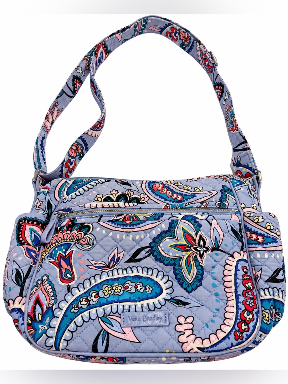 Vera Bradley Felicity Paisley Multi Compartment Crossbody Shoulder Bag
